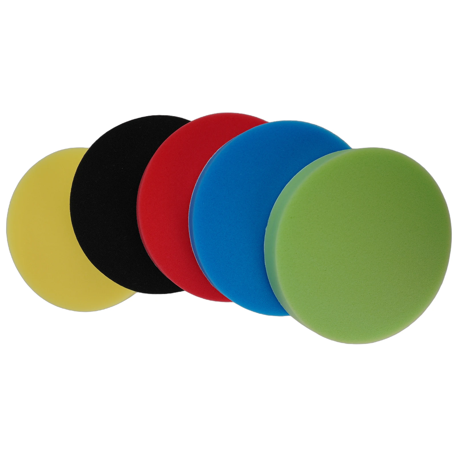 5 Pack 3/4/5/6/7 Inch Car Polishing Disc Buffing Waxing Sponge Wool Wheel Polishing Pad For Car Polisher Drill Adapter