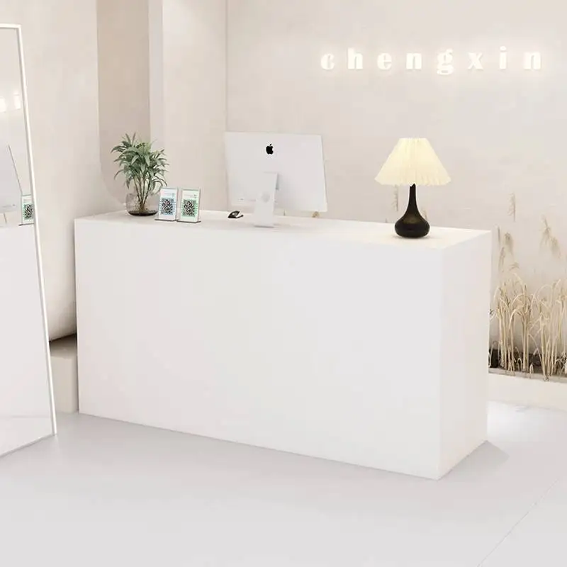 

Barber Beauty Reception Counter Luxury Boutique Retail Store Reception Counter Cosmetic ShopTheke Rezeption Office Furniture