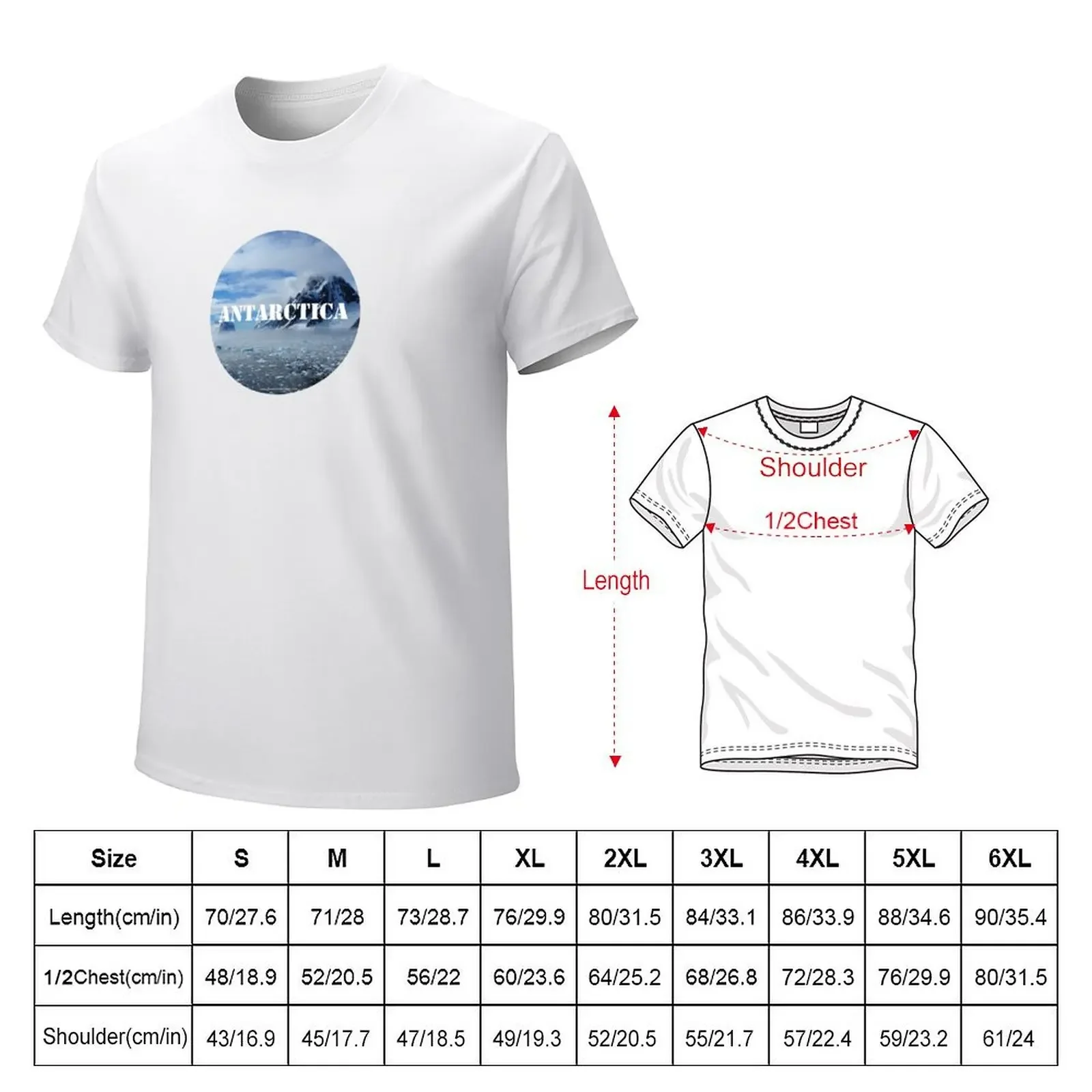 Antarctica T-Shirt quick drying summer clothes aesthetic clothes customizeds plain t shirts men