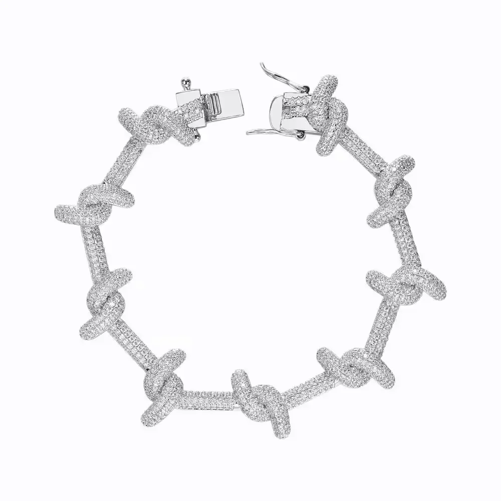 

Fashion 14K Gold Plated Micro Inlaid Zircon Charm Rattan Bracelet Bangles for Men