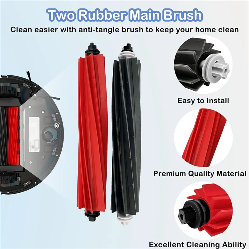 BISM Per Roborock S8 Pro Ultra Parti di ricambio Kit di accessori Aspirapolvere robot