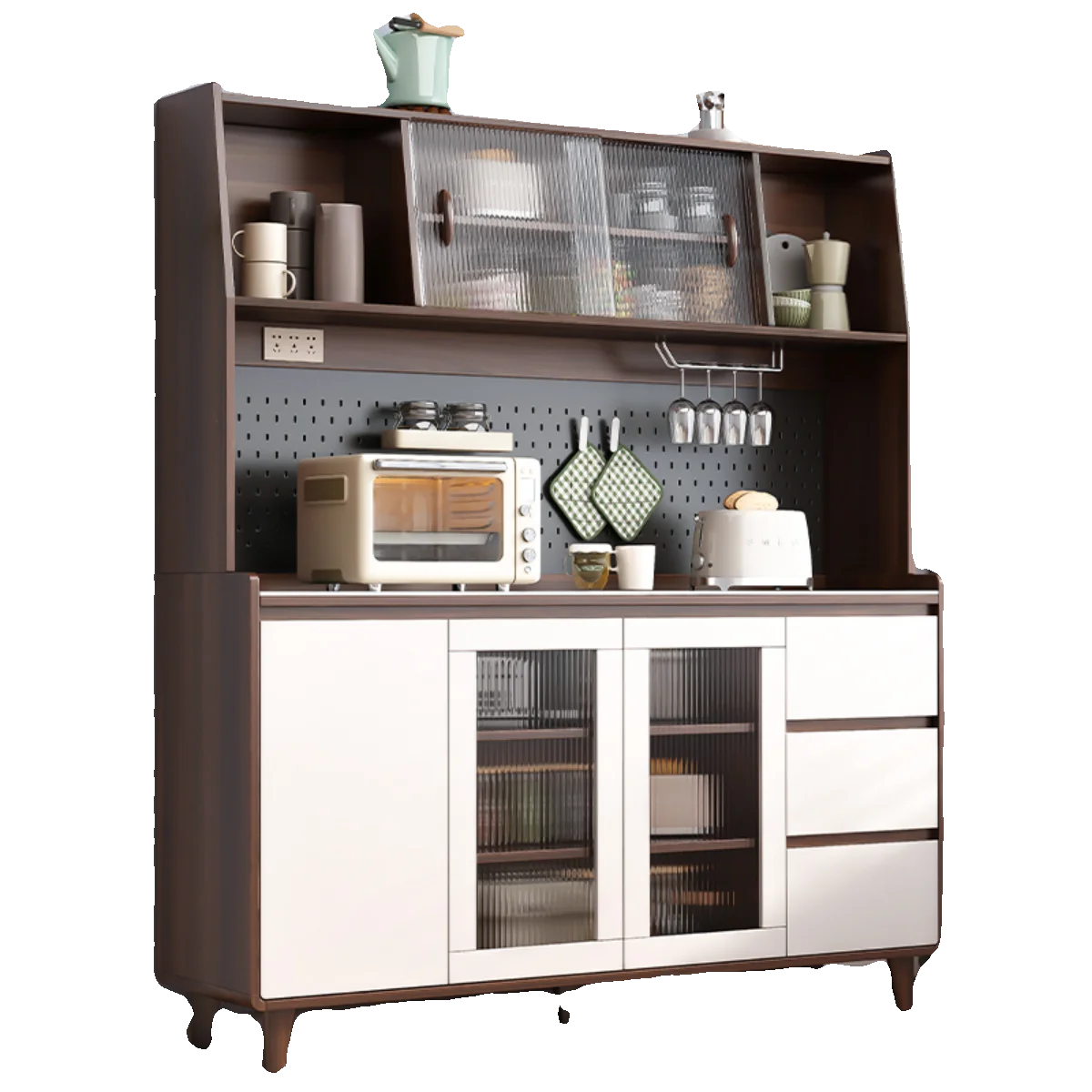 

Solid wood, side cabinet, modern, simple, living room, wine cabinet, tea