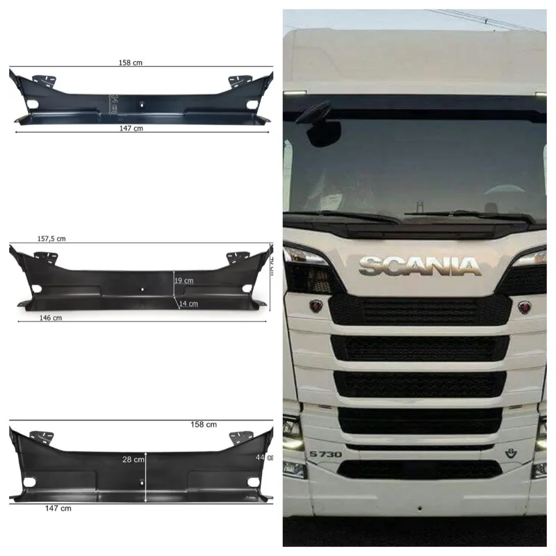 لملحقات المصد المركزي سكانيا OE 2311420، بديل مباشر لشاحنات السقف العالي والمنخفض من سلسلة P/G/R/S موديلات 2017+ #1