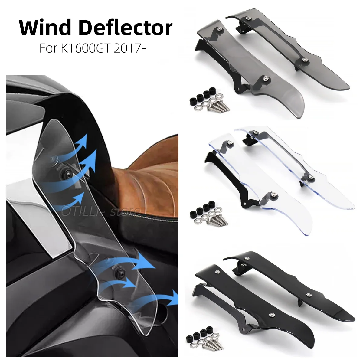 

K1600GT 2017 2018 2019 Motorcycle Acrylic Wind Deflectors Feet Mudguard Leg Guard Legshield Side Fender For BMW K 1600 GTk1600gt