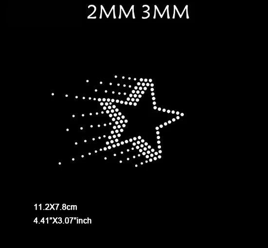

8 шт./лот (11,2X7,8 см) блестящий метеоритный узор исправление горный хрусталь теплопередача горный хрусталь для украшения утюг на DIY (JA-1430)