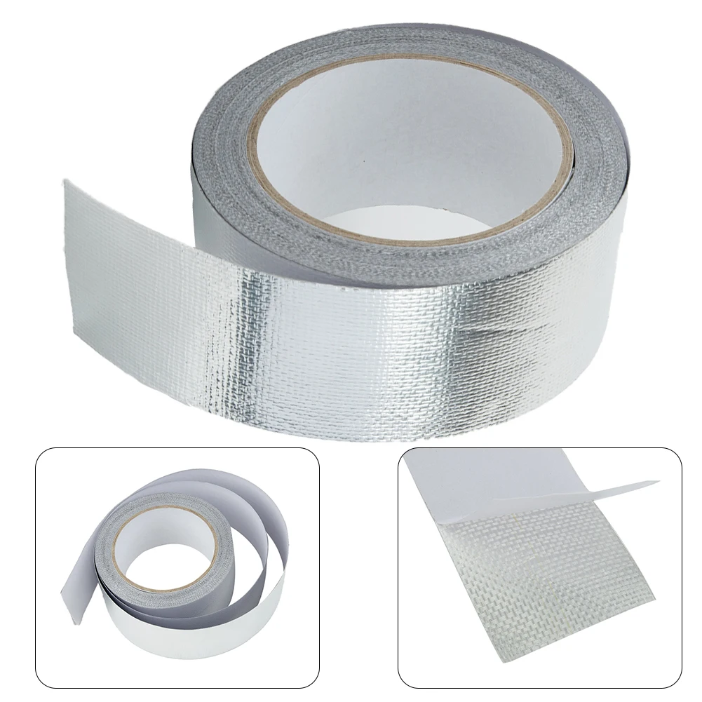 Exhaust Protection Bandage Tap in Elegant Silver Color Size is a Full Twenty Meters by Five Centimeters Wide Roll