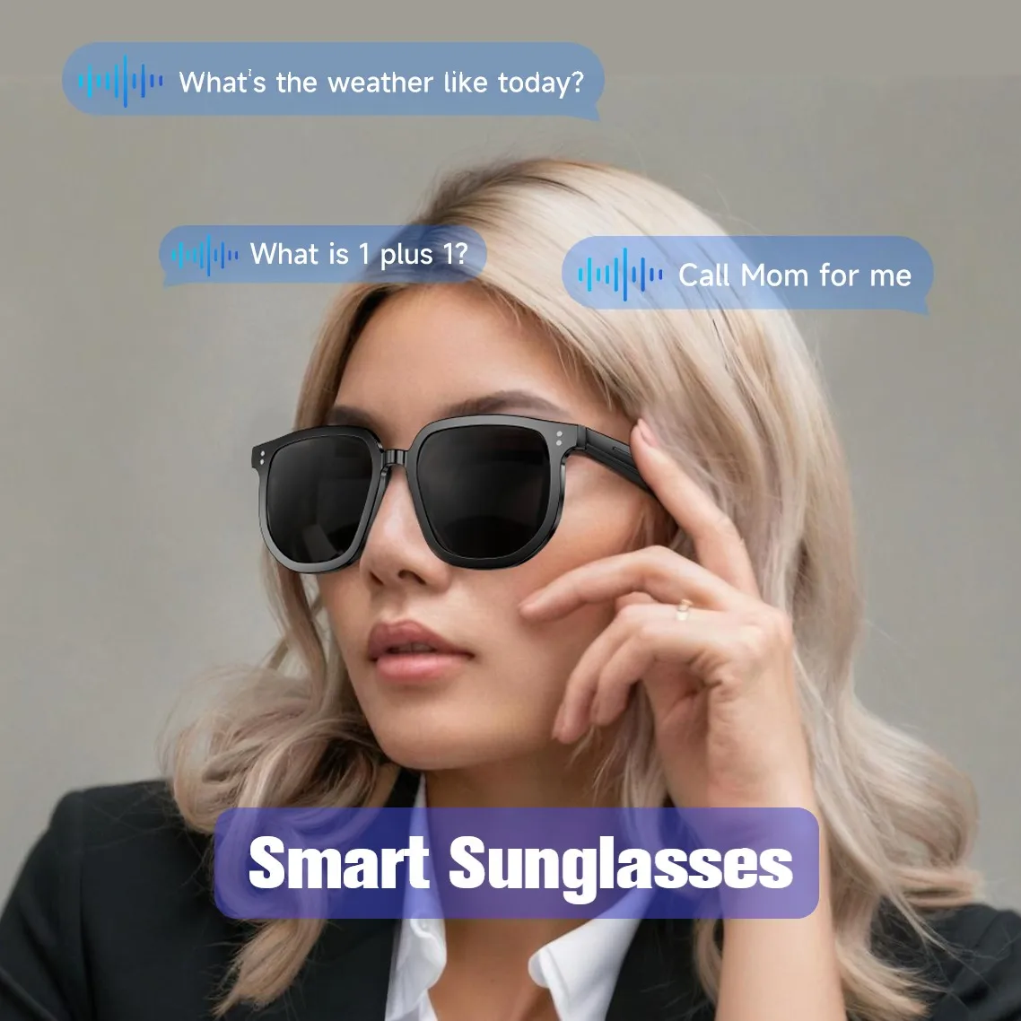 

Promotion Smart Sunglasses Outdoor Travel Sports Wireless Call Smart Glasses Men Women Cycling Car Sunglass