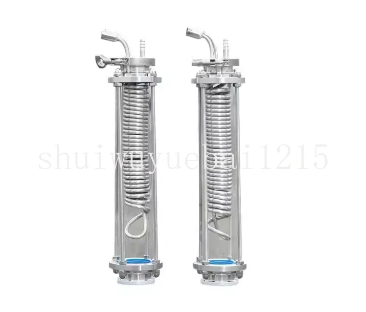 Stainless steel glass coil coil condenser brewing cooler size can be changed