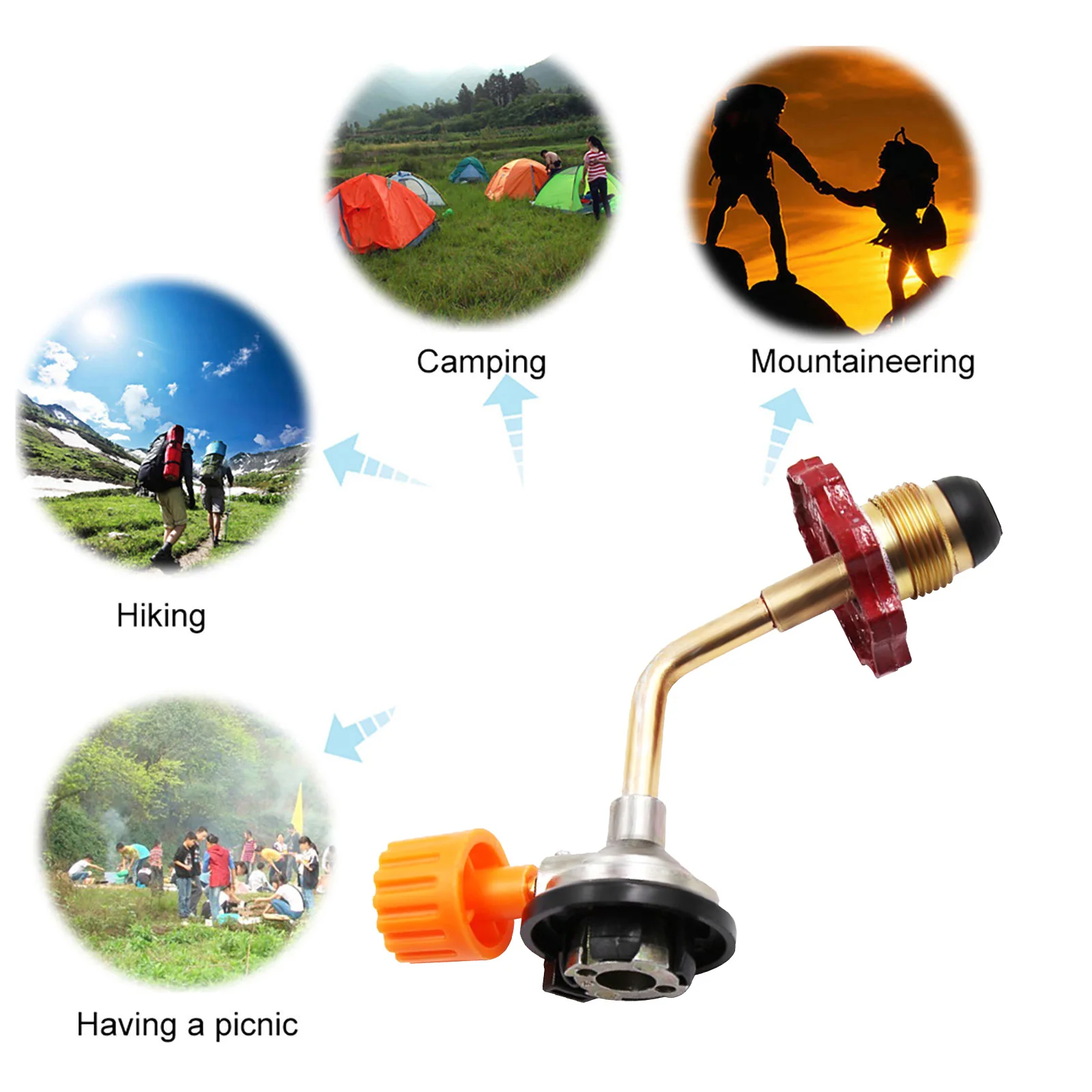 صمام تضخم خزان الغاز في الهواء الطلق توصيل سريع محول إعادة تعبئة الخزان أداة مشتركة