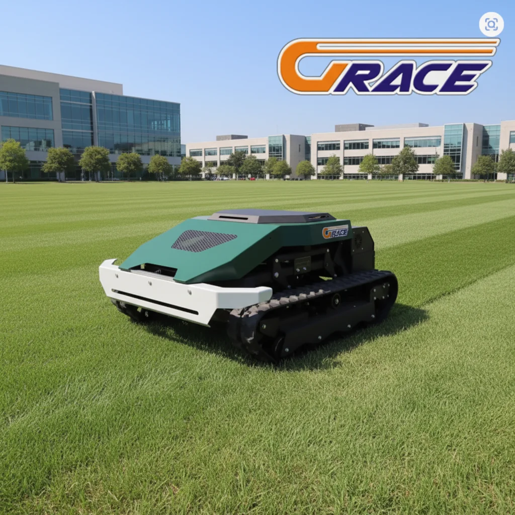 

Remote Control Automatic Path Planning Crawler Lawn Mower Battery Powered Snow Sweeping for Residential Garden