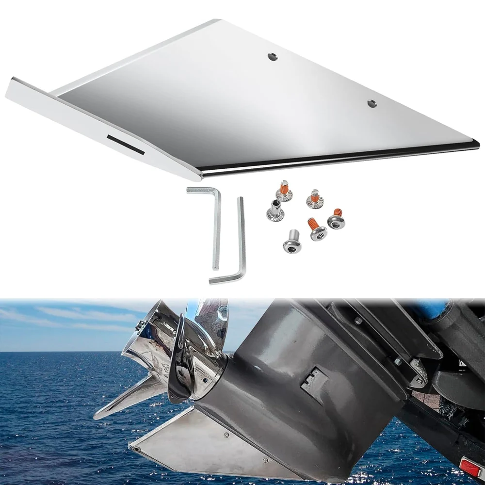 

27211 Skeg Guard Skeg Cover Protector for Mercury 75HP to 300HP Marine-Grade Stainless Steel Skeg Guard Protector