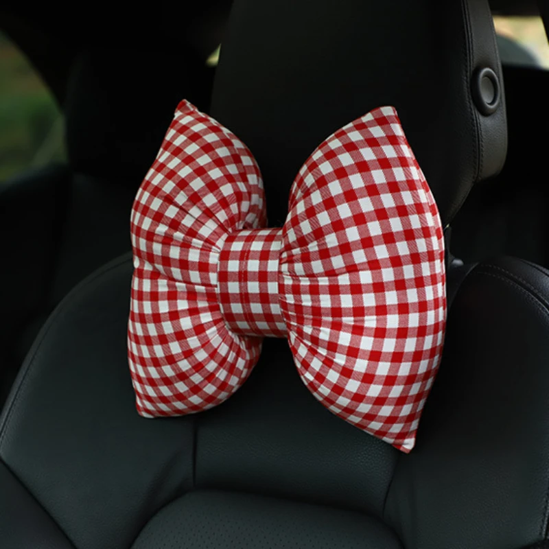 1pc Mode Frauen Auto Kopfstütze Hals Kopf Kissen Universal Neck Unterstützung Nette Mädchen Auto Zubehör Innen Produkte – Detail 4