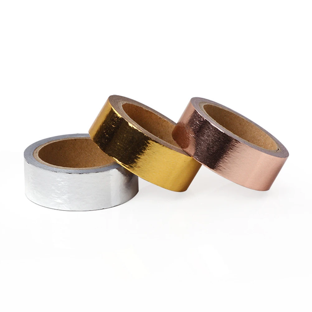

5 Pcs Gold-stitching Decorative Tape Scrapbooking for Paper Decoration Decorate DIY Seasonal Washi