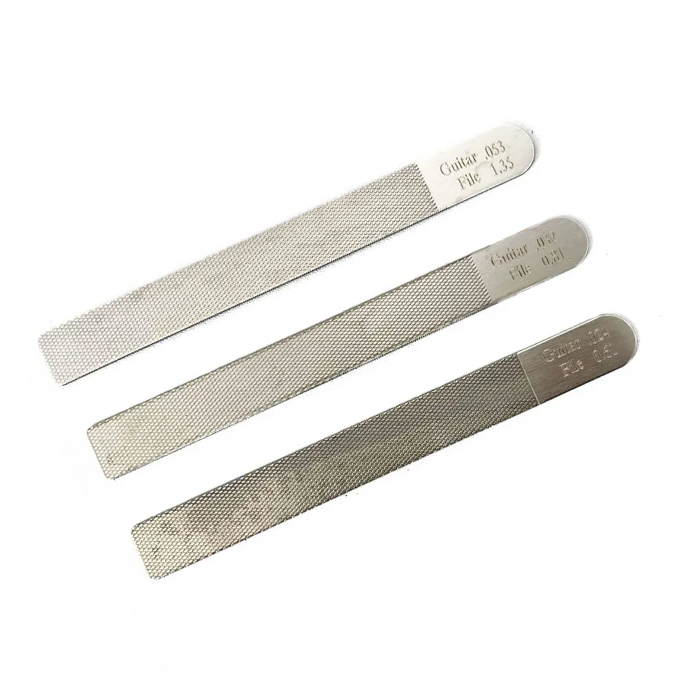 3PCS Universal Guitar Nut Files Luthier Fret Crowning Filing Steel Luthier Guitar Repair Kit Musical Instruments Parts