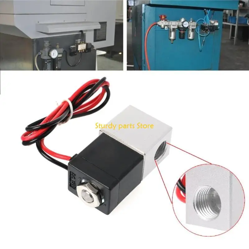 

97QC 1/4 "для 12V 2 Way Обычно закрытый пневматический алюминиевый электрический электромагнитный воздух f f