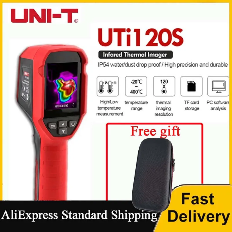 

UTi120S Infrared Thermal Imager Resolution 120x90 Handheld Temperature Thermal Camera PCB Circuit Industrial Test Floor Heating