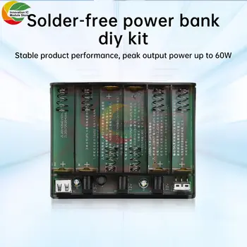 5V/9V/12V 輸出行動電源盒,適用於手機、平板電腦、數據機等設備,內建 6 顆 18650 電池,具備 UPS 不間斷電源功能。 10 最佳銷售 UPS 12V 18650 - №3