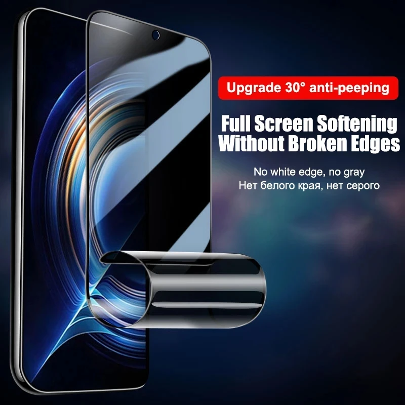 Xiaomi Redmi Note 10 11 12 13 Pro 5G Redmi Note 12S 11S 10S 10 S 11 12 Pro Plus 화면 보호기 용 3Pcs 개인 정보 보호 하이드로 겔 필름