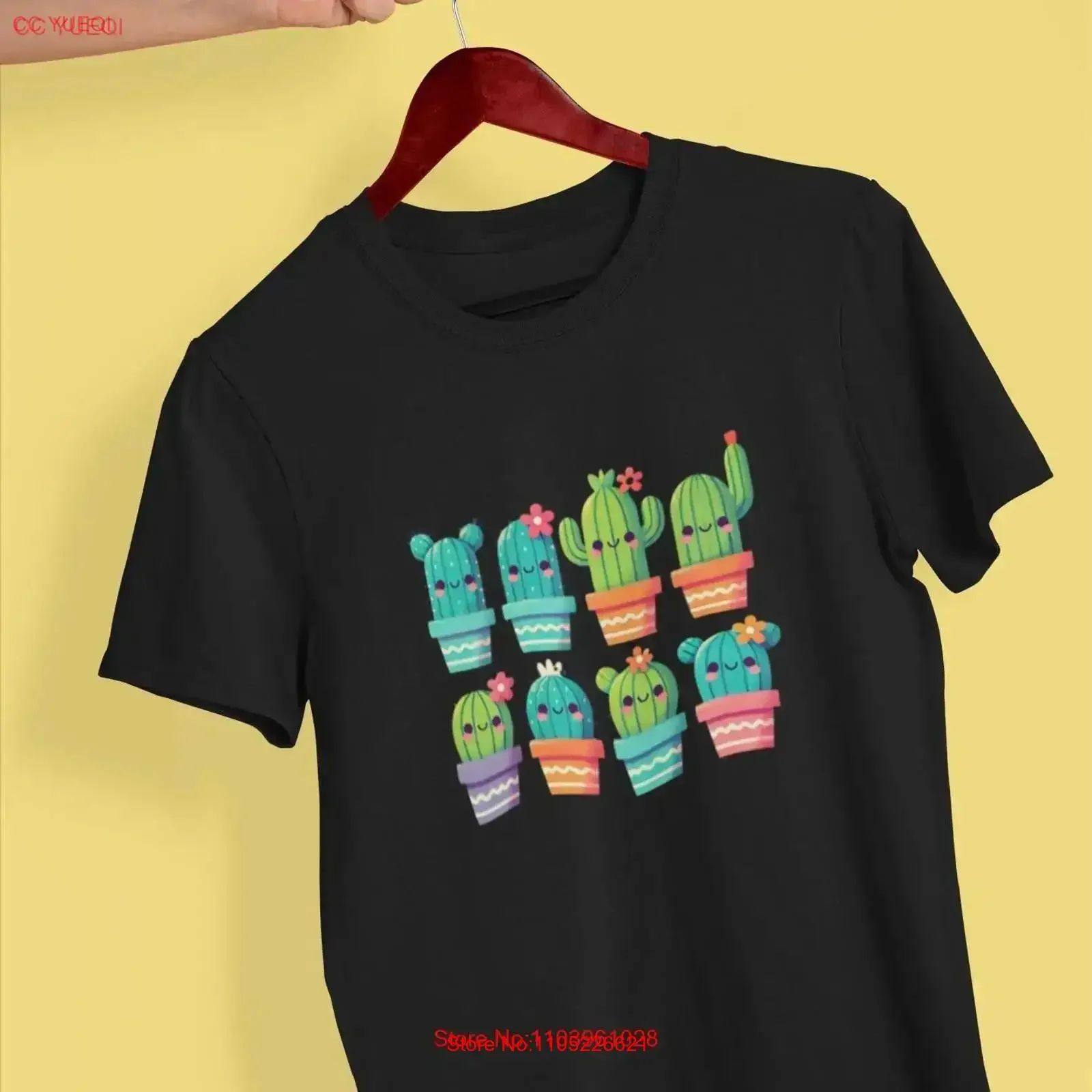 Prickly Cacti T Shirt Southwest Desert Plant Succulent Lover Botanical Top Cactus PrinT vintage Washed Casual graphic Soft