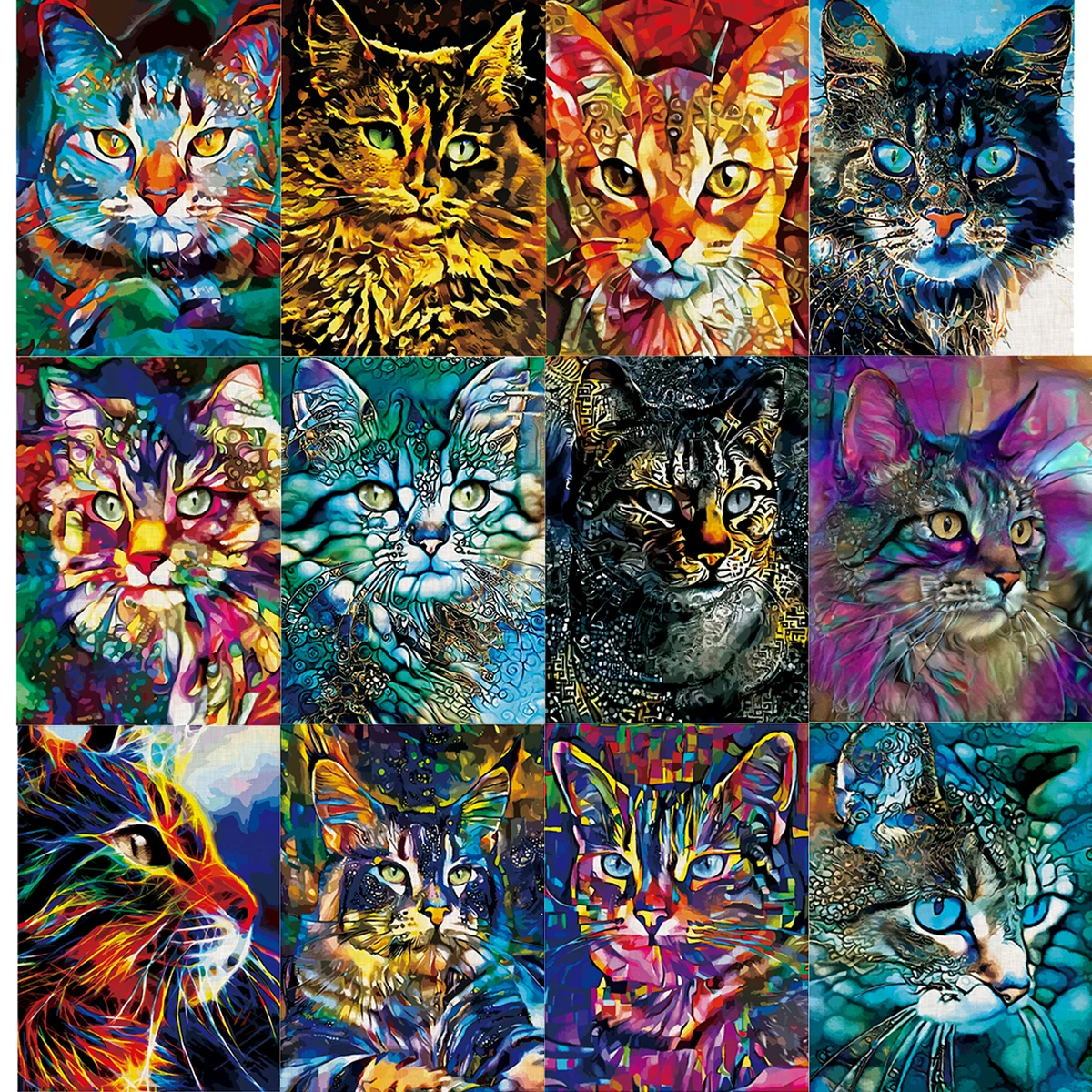 

Cat Jigsaw Toy 3D Wooden Puzzles DIY Unique Handicraft Popular Animal Shape Birthday Child Toys For Adults Puzzle Men And Women