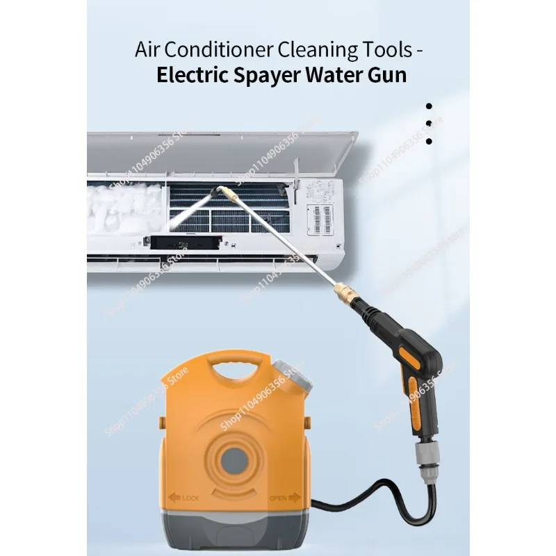 

Cold Water Jet Spray HVAC Coil Cleaning Powered Mobile 12V Portable Air Conditioner Cleaning Machine, Exclusive for USA AA