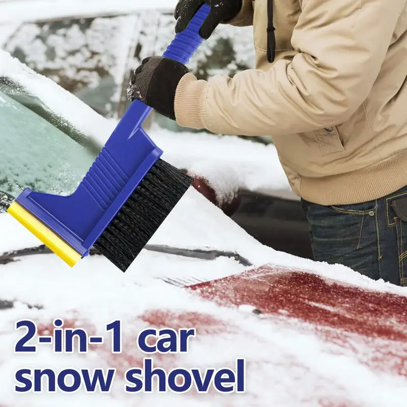 

2 In 1 Auto Snow Brush Scraper Snow Brush And Ice Scraper Multifunction Ice Scraper For Tent With Brush And Car Window Breaker