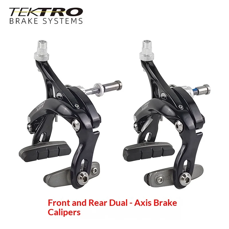 

TEKTRO R358C Road Bike Brakes: Aluminum Alloy Open-Frame Folding Bike V-Brake Calipers - Bicycle Accessories