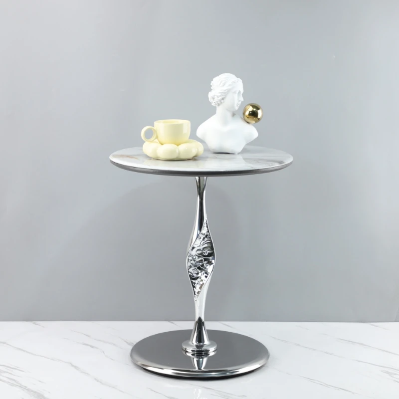 Sintered stone home coffee table, modern minimalist living room corner table,