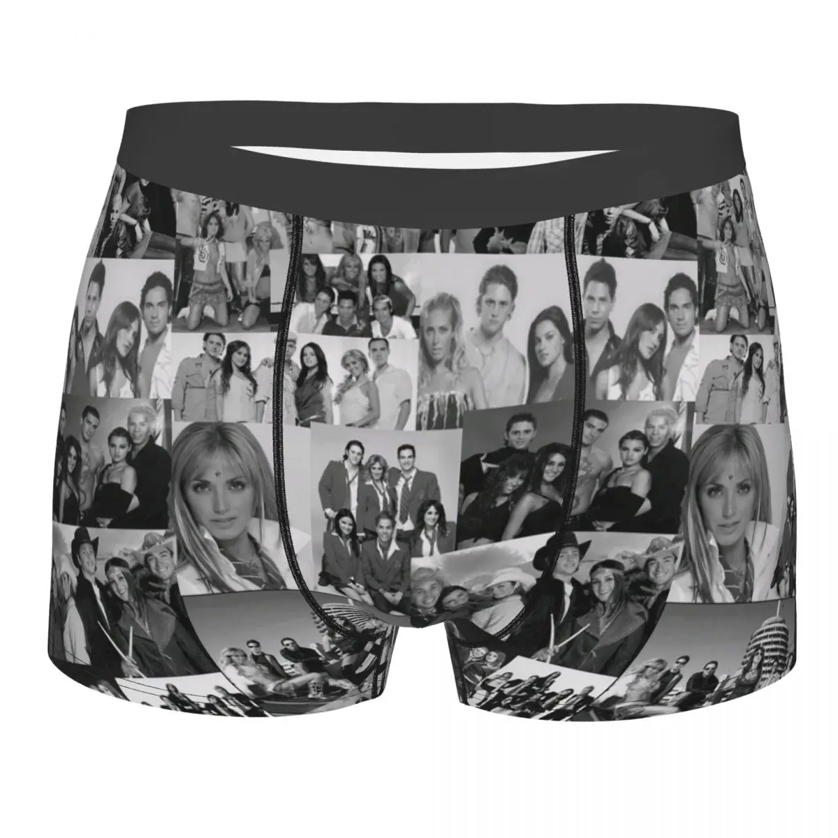 

Men's Rebelde Collage Boxer Shorts Panties Soft Underwear Mexican RBD Male Funny Underpants