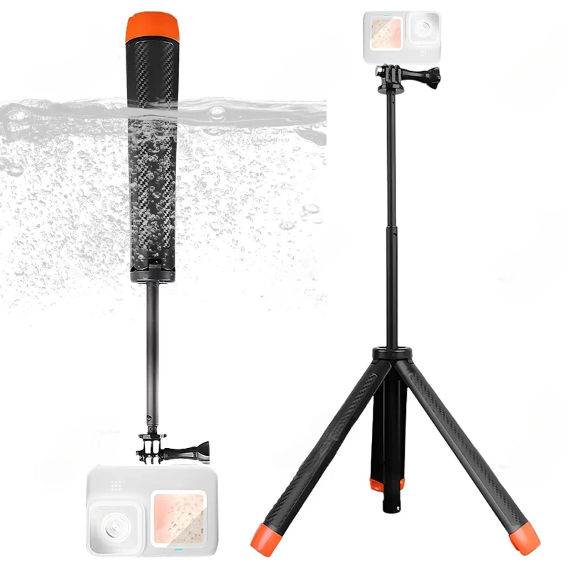 Floating Handheld Selfie Stick, Underwater Diving Extendable Pole Tripod Monopod Stand for Gopro Hero Insta360 DJI OSMO Action