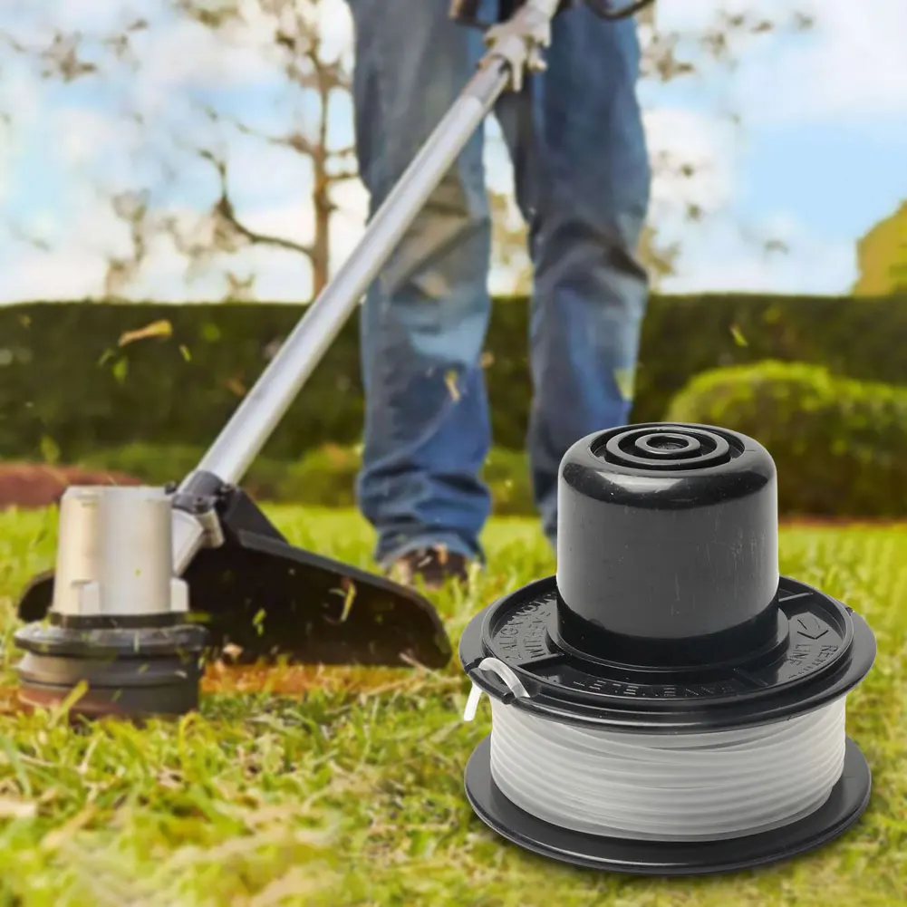 Spool and Cap Combo Replacement String Trimmer Spool Line with Trimmer Line Cap and Spring  Eater Spool for Black and Decker