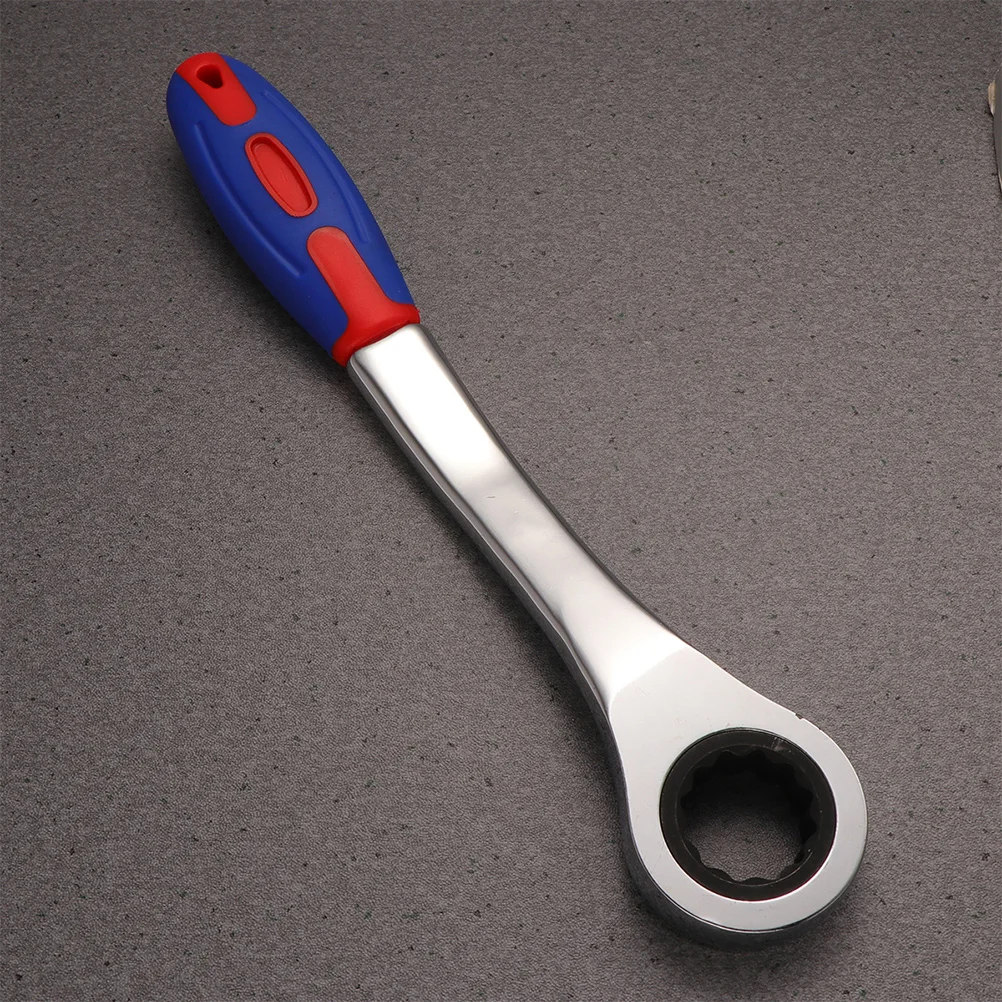 

Plastic Handle Ratchet Wrench 22MM High Durable Small Tone Spanner Tool Crescent End Professional Home Use Repair