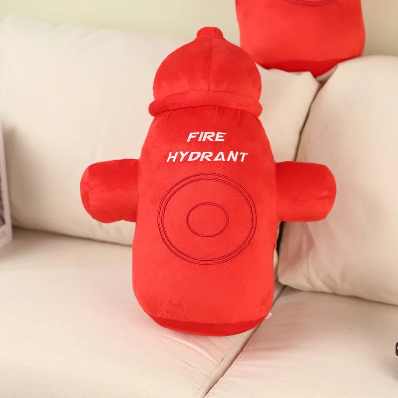 

Building Fire Hydrant Series Pillow Plush Red Kawaii Cushion Doll Simulation Toy Soft Gift For Children