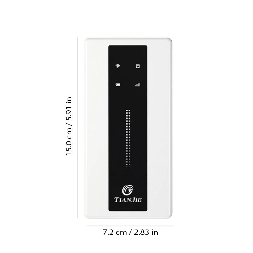 TIANJIE MF710 4G-WLAN-Router, 300 Mbit/s, Cat4-WLAN-Router, WAN- und LAN-Netzwerkanschluss, mobiler Hotspot im Taschenformat, tragbarer 4G-WLAN-Dongle