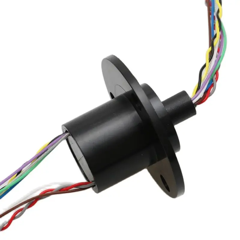 Capsule Slip Ring 10 Circuits Draden 21.8Mm Test Apparatuur 2A AC240V 300Rpm Signaal Sleepring Voor Cctv/Medische apparatuur/Robotica