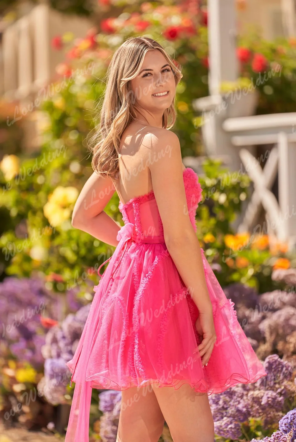 Kurzes, herzförmiges Homecoming-Kleid, trägerloses Abendkleid, Tüll-Hochzeitskleid für Frauen, formelles Kleid für besondere Anlässe, individuell gestaltet