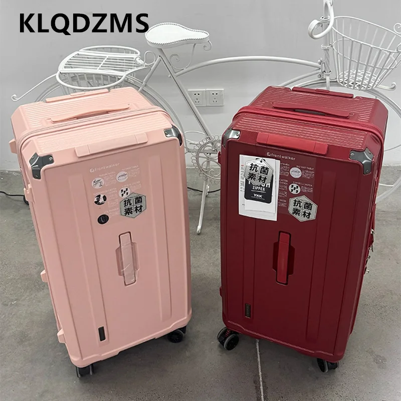 

KLQDZMS High Quality Suitcase 20"22"24"26"28"Large Capacity Trolley Case Boarding Box 30"32"34"36"40Inch Rolling Luggage