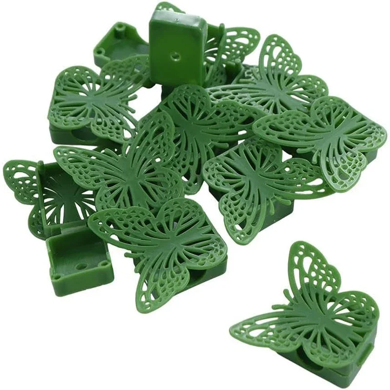 20/30/50Pcs Plant Climbing Wall Fixture Clips Rattan Vine Fixer Self-Adhesive Hook Invisible Garden Binding Clip Wall StickyClip