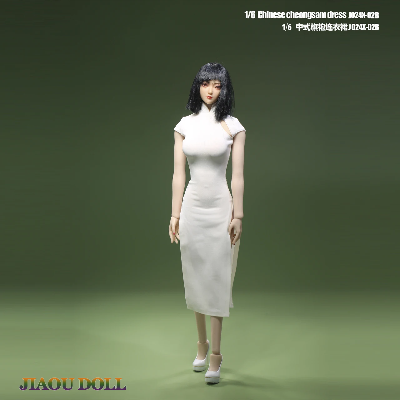 JO24X-02 1/6 Scale Chinese Cheongsam Dress Clothes Model Fit 12'' Female Soldier Action Figure Body Dolls