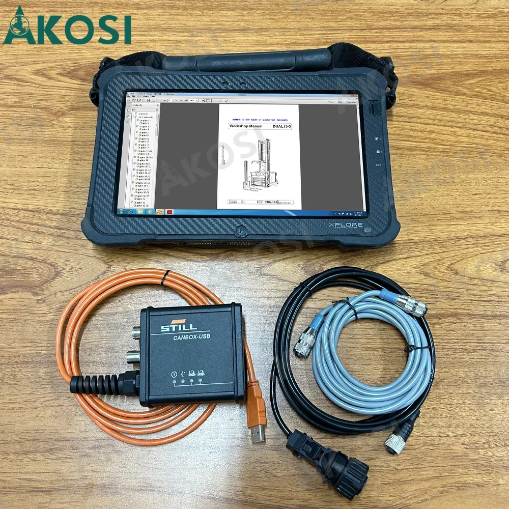 Xplore tablet+for Still forklift canbox 50983605400 diagnostic cable still steds STILL forklift truck diagnostic scanner tool