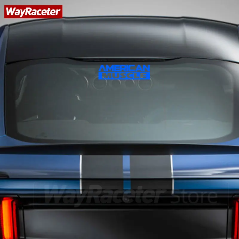 Car Door Bumper Window Grill Side Fender Wing Sticker American Muscle Style Graphics Vinyl Decal For Ford Mustang Accessories