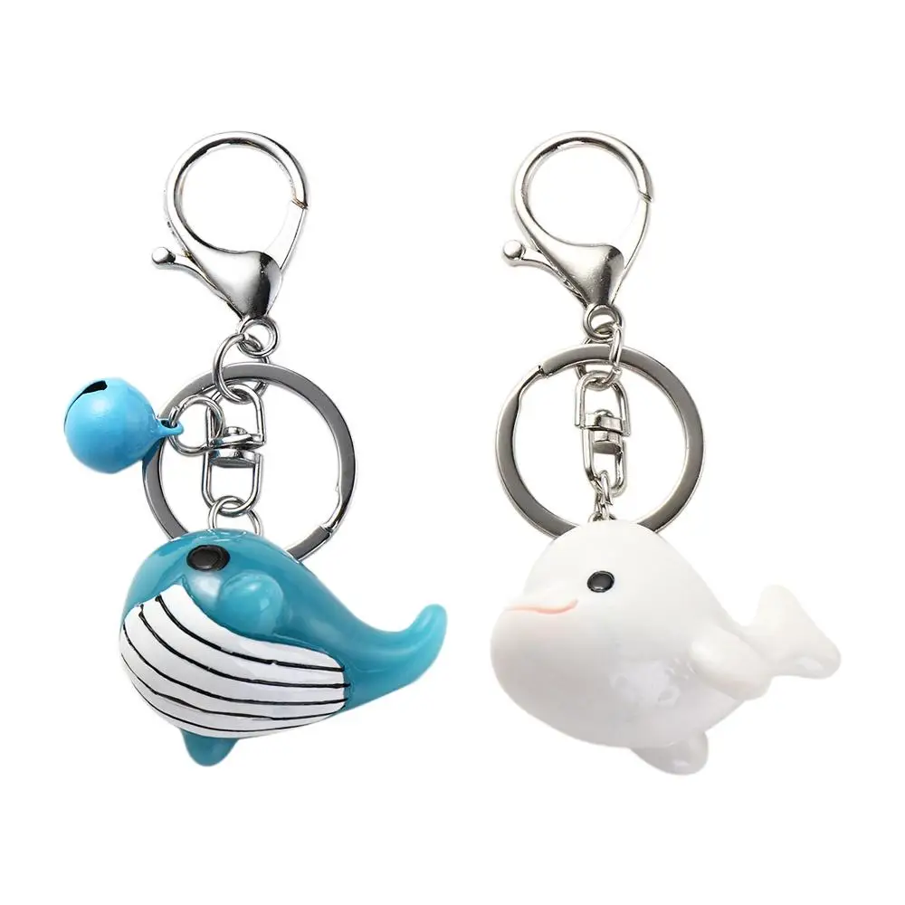 

Fashion Dolphin Blue Whale Keychain Simple Resin Car Key Ring Personality Women's Packaging Decoration