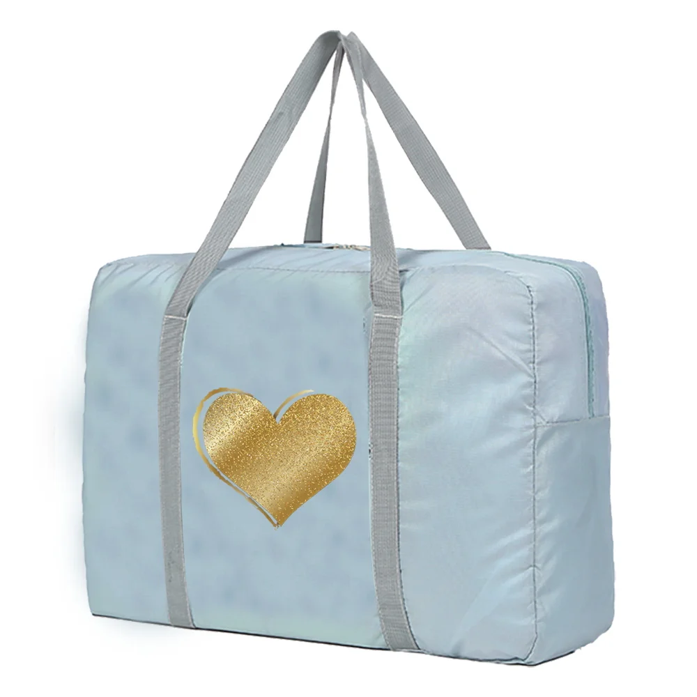 Borse da viaggio di grande capacità abbigliamento uomo organizza borsa da viaggio borse di stoccaggio Unisex borsa pieghevole bagaglio borsa da donna serie Love