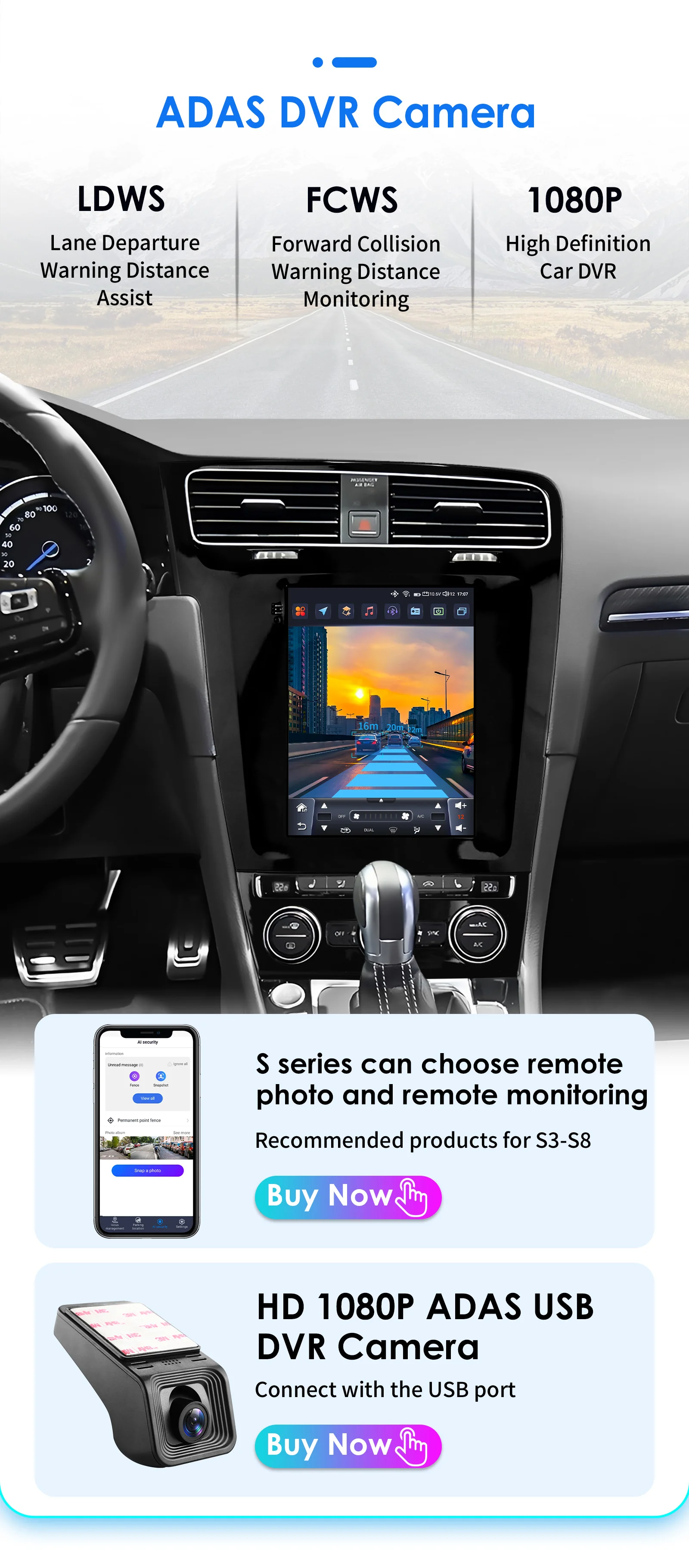 Hizpo Android 13 Wireless Carplay Auto Car Multimedia Player for VW Volkswagen Golf 7 2014-2018 for Tesla Style Screen 9.7" Wifi
