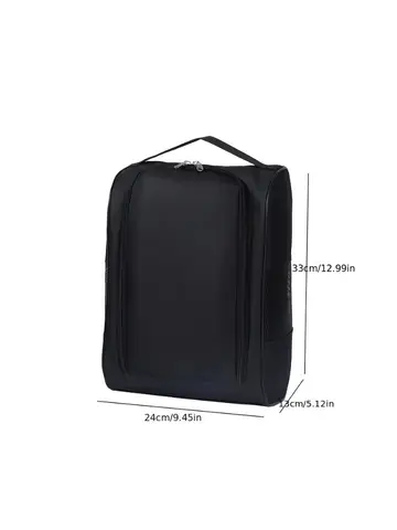 Portable Golf Shoe Bag Oxford Cloth Shoe Carrier Bags Breathable Lightweight Golf Handbag Dustproof Football Tennis Shoe Bag