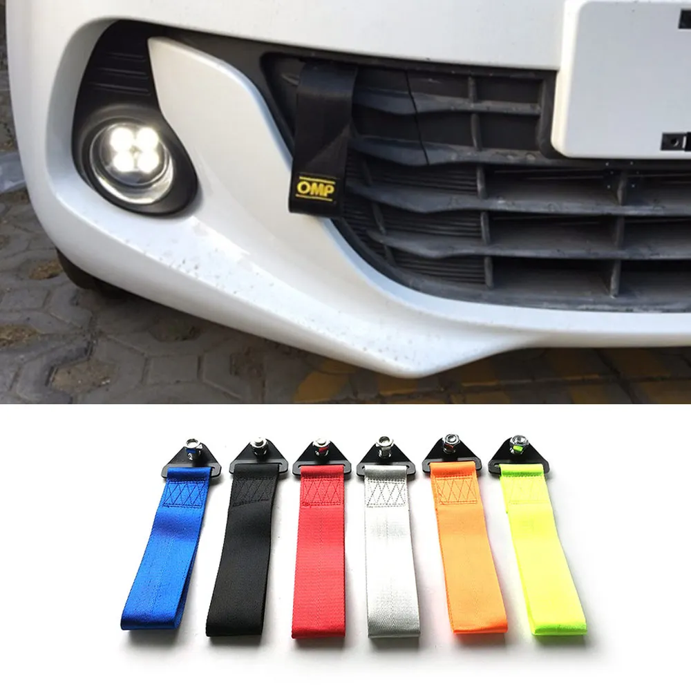 

Car Accessorise Towing Rope High Strength Nylon trailer Tow Ropes Racing Car Universal Tow Eye Strap Bumper Trailer Tow Ropes