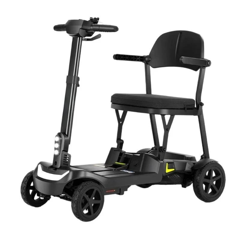 

Ultra-light folding electric four-wheeler, electric vehicle, elderly four-wheeler