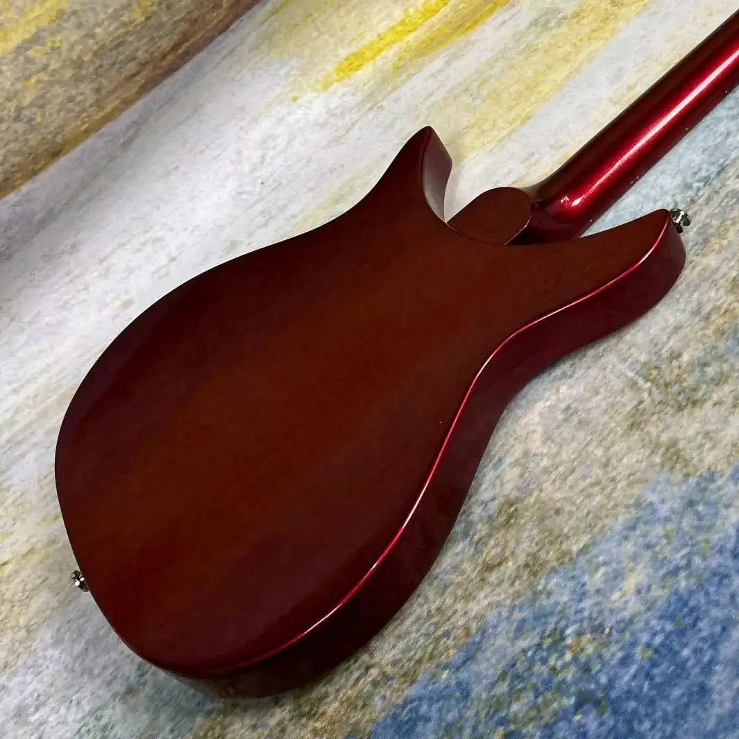 Hot Sale Rickenback 325 Model Electric Guitars 527mm Scale Length Metallic Red Color