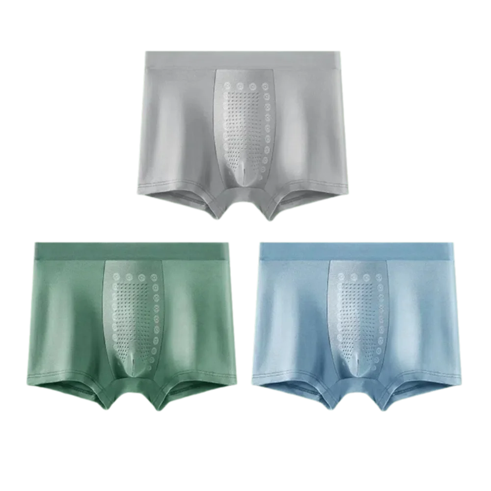 

3Pcs Fashion Modal Men Boxers Breathable Panties Seamless Boxer Shorts Underpants Lingerie Underwear for Men Daily