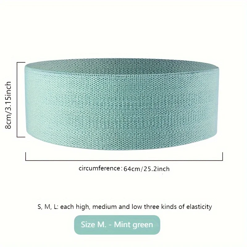 Fabric Resistance Bands for Working Out - Exercise Bands for Women and Men, Booty Bands for Legs and Glutes, Yoga, Pilates, Rehab